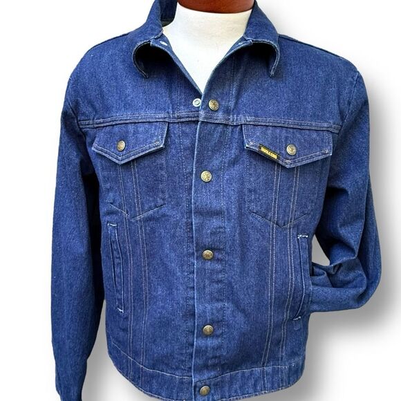 Vintage Saddle King Western Jacket Men 44 Reg Made in USA Snaps Cowboy - Picture 13 of 13